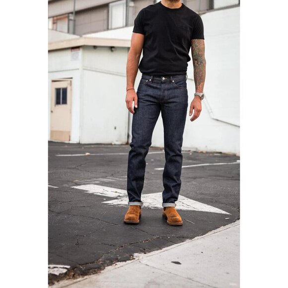 APC Jeans 30 Blue Straight Button Fly Petit New Standard Selvedge - Picture 15 of 15